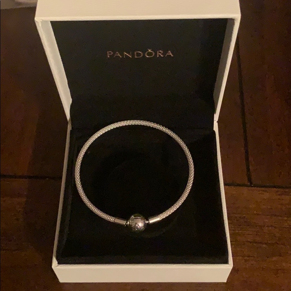 Authentic Pandora Sterling Silver Mesh Bracelet